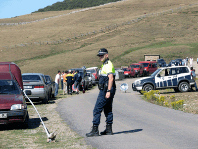 Policía local de Mieres de servicio en Babia
