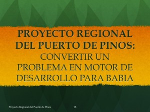 Puerto Regional del Puerto de Pinos propuesto por las Juntas Vecinales del Puerto de Pinos