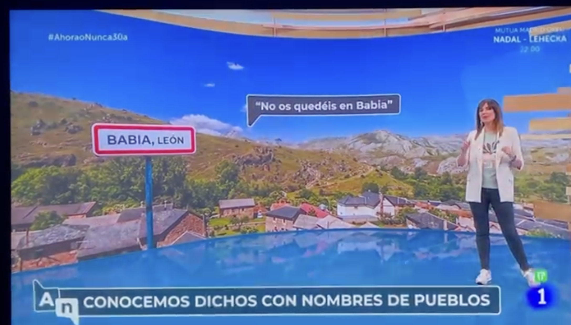 ¿Dónde está Babia según la TVE-1? ¿En la montaña Leonesa-Asturiana?